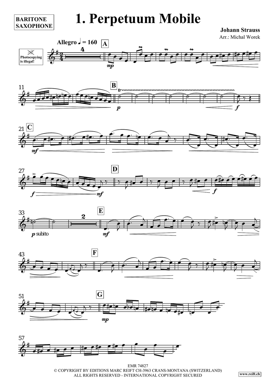 The Charm Of Vienna Volume 2 Baritone Saxophone scores gallery preview page 3