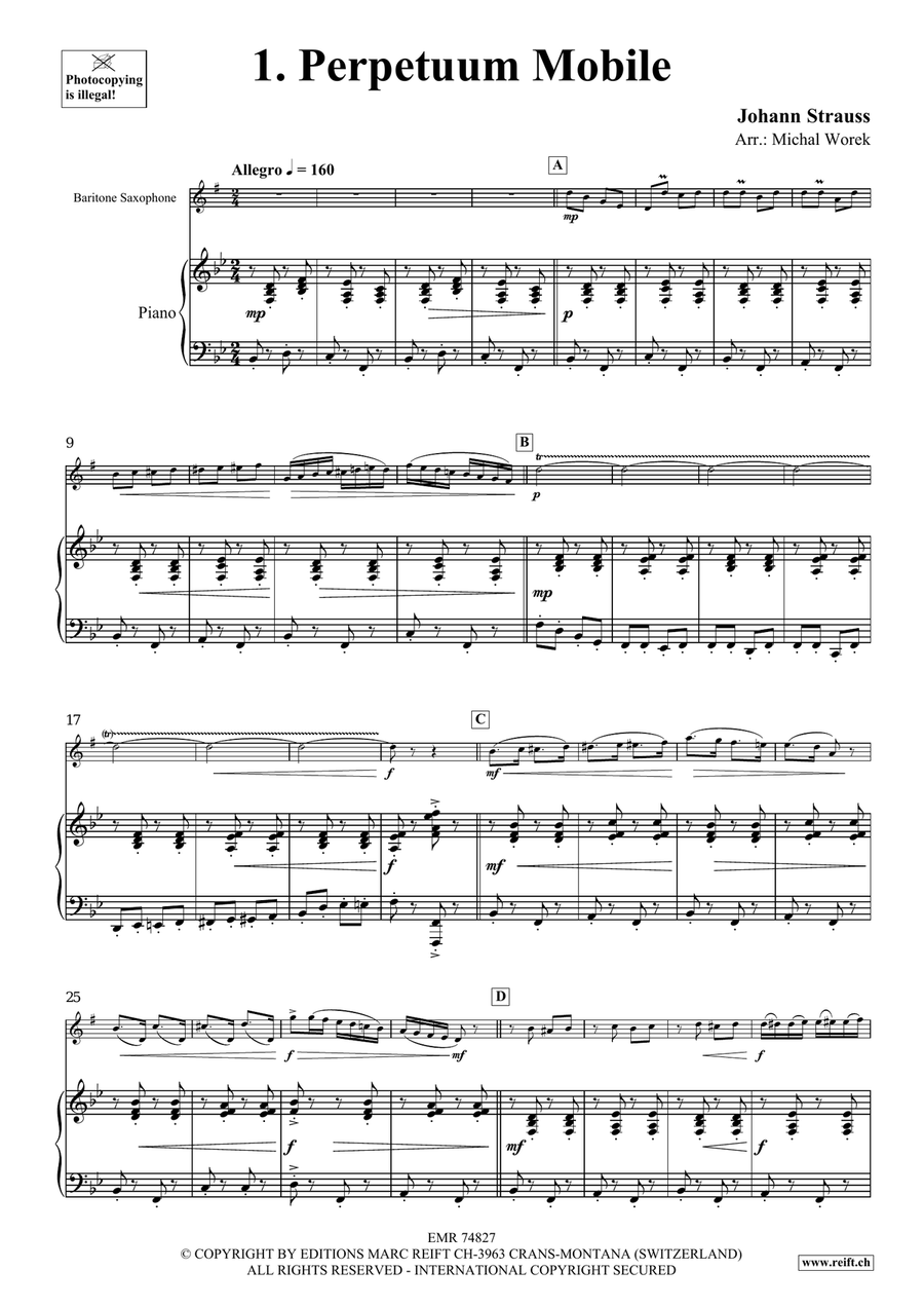 The Charm Of Vienna Volume 2 Baritone Saxophone scores gallery preview page 4
