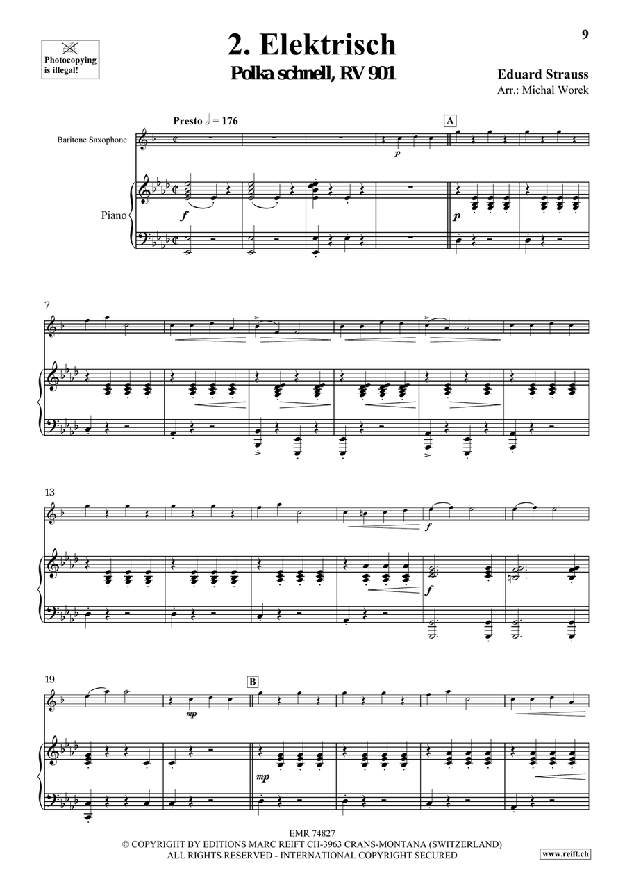 The Charm Of Vienna Volume 2 Baritone Saxophone scores gallery preview page 6