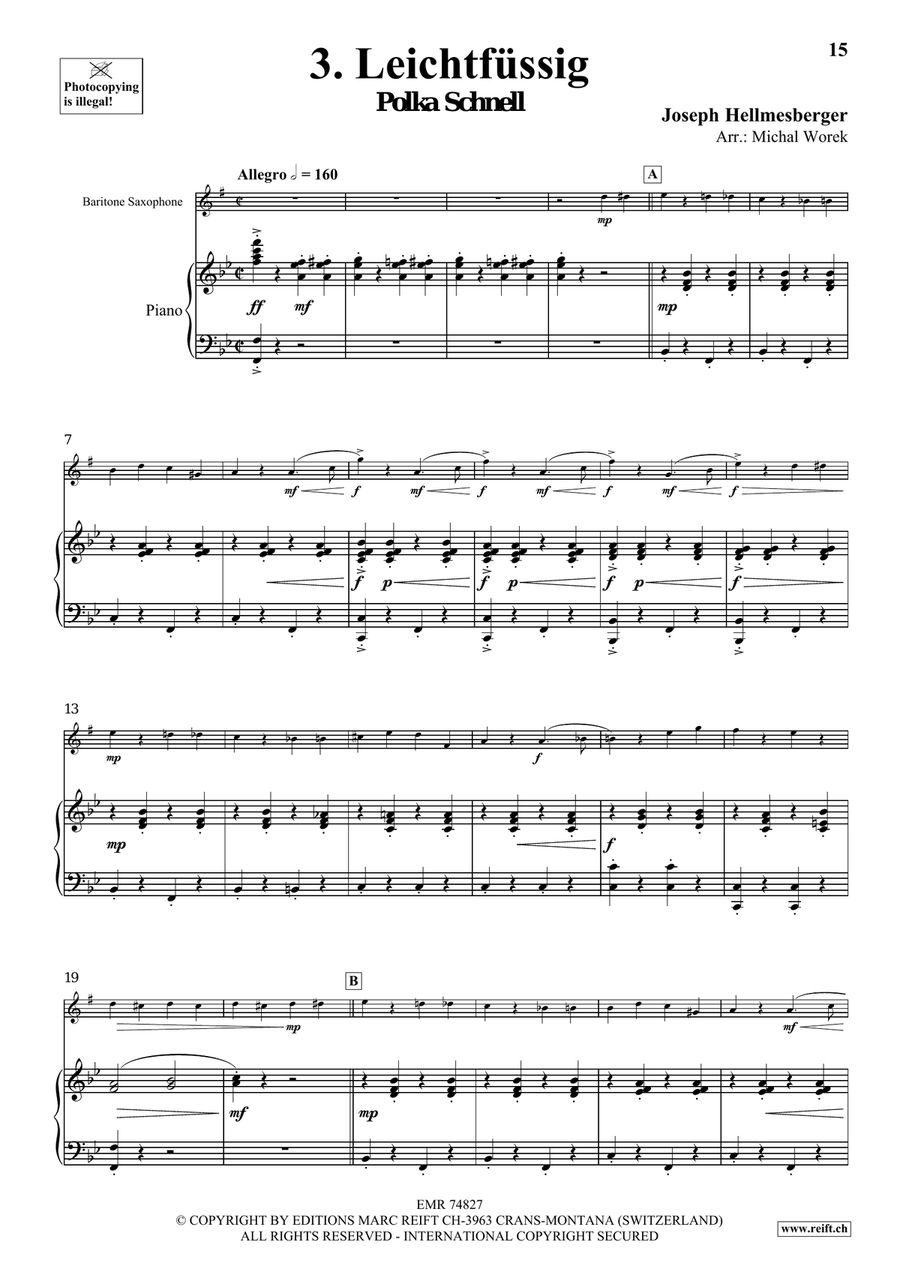 The Charm Of Vienna Volume 2 Baritone Saxophone scores gallery preview page 8