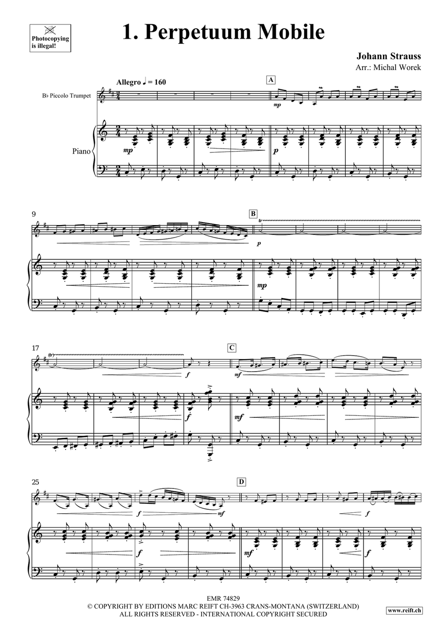 The Charm Of Vienna Volume 2 Piccolo Trumpet scores gallery preview page 4