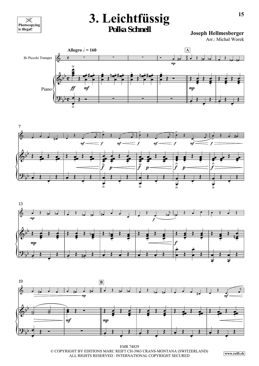 The Charm Of Vienna Volume 2 Piccolo Trumpet scores gallery preview page 8