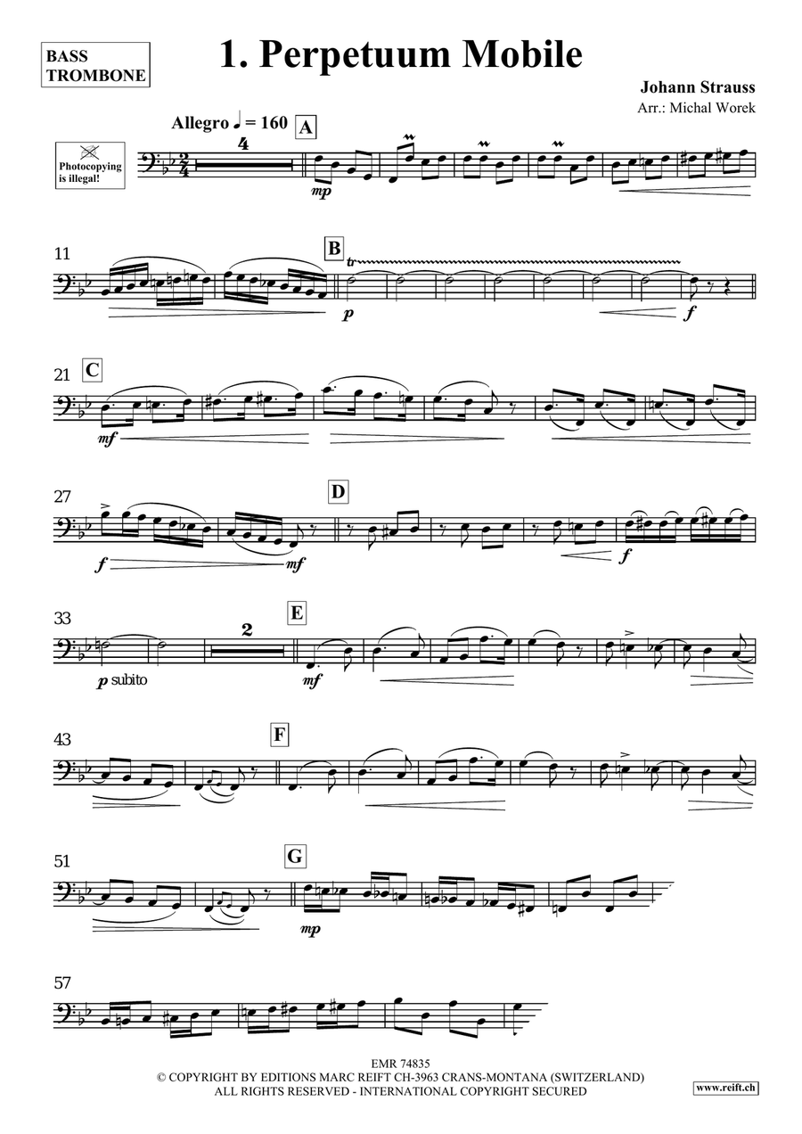 The Charm Of Vienna Volume 2 Trombone scores gallery preview page 3