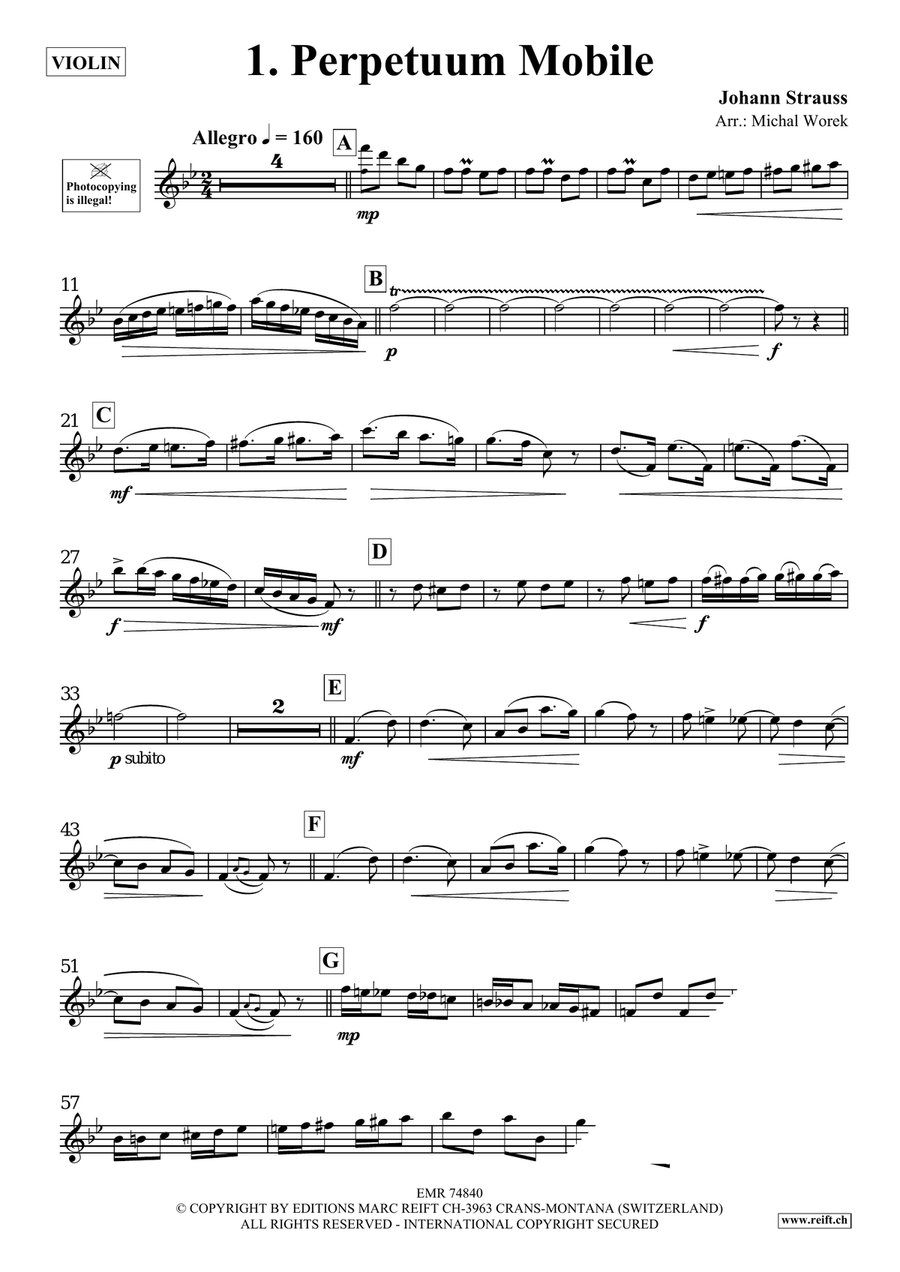 The Charm Of Vienna Volume 2 Violin Solo scores gallery preview page 3
