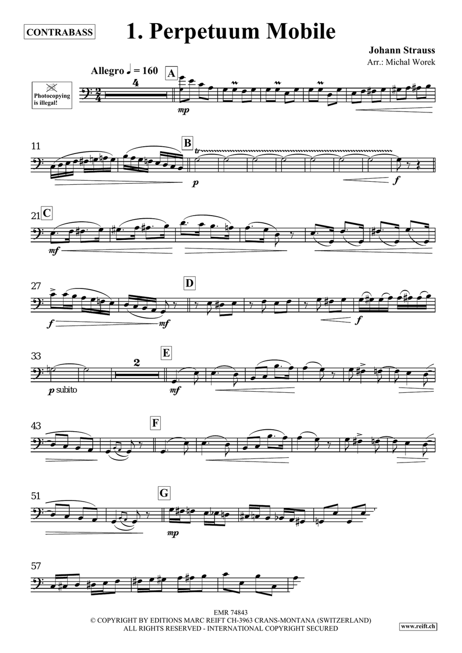 The Charm Of Vienna Volume 2 Double Bass scores gallery preview page 3
