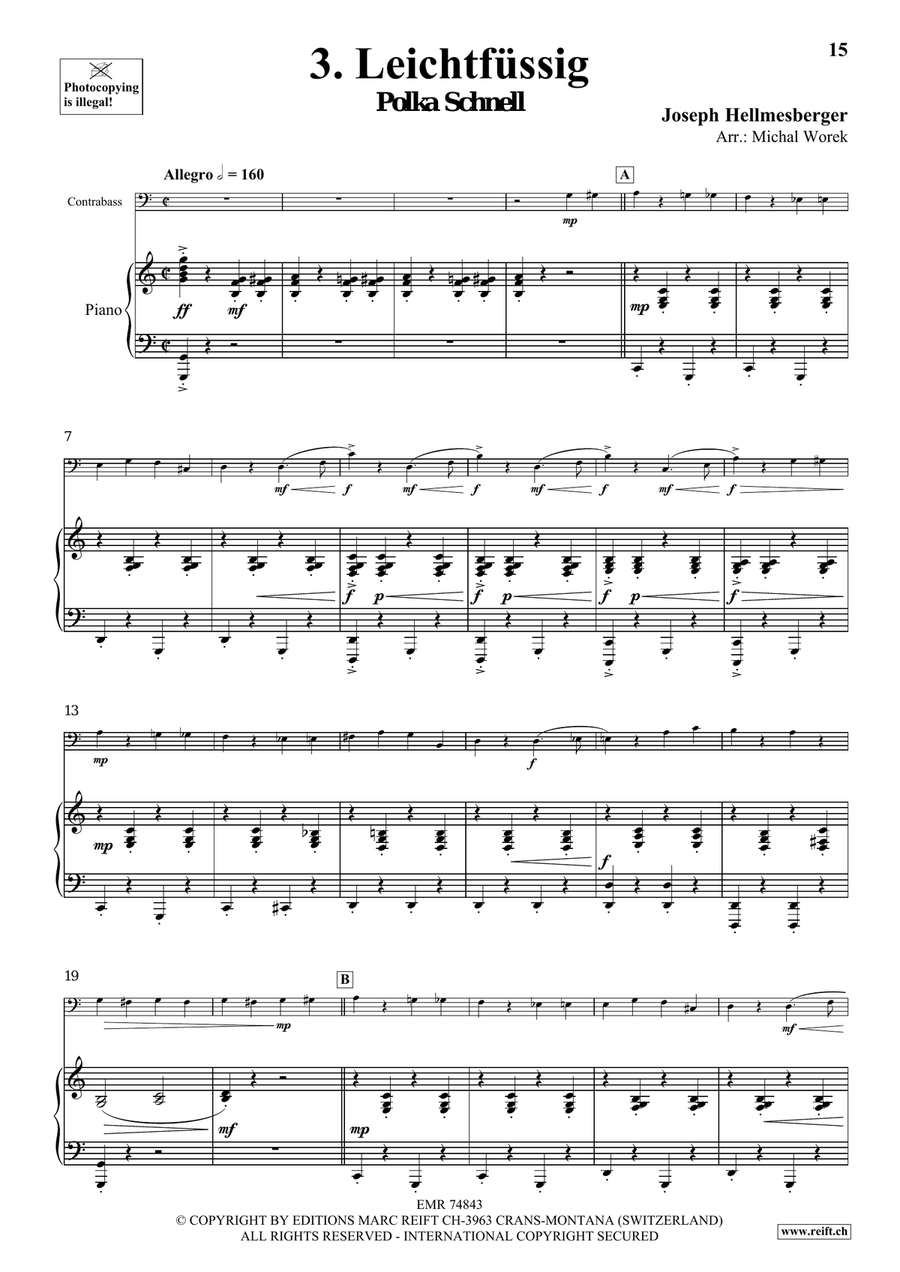 The Charm Of Vienna Volume 2 Double Bass scores gallery preview page 8