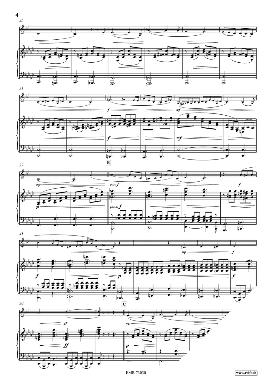Adagio con sentimento Adagio con sentimento Bass Clarinet scores gallery preview page 4