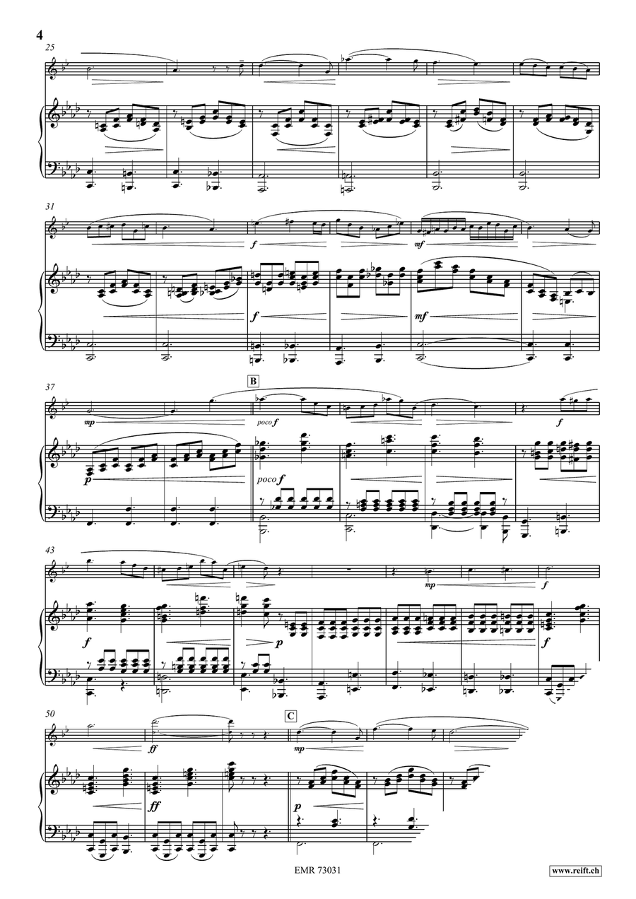 Adagio con sentimento Adagio con sentimento Soprano Saxophone scores gallery preview page 4