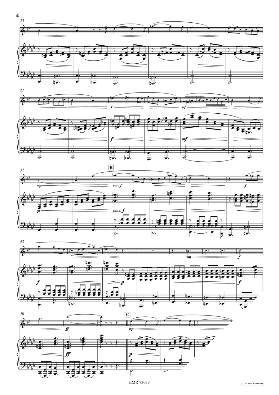 Adagio con sentimento Adagio con sentimento Tenor Saxophone scores gallery preview page 4