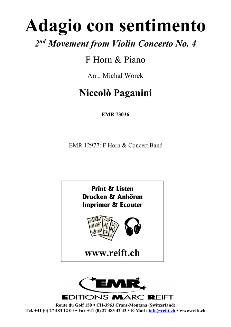 Adagio con sentimento Adagio con sentimento Horn scores gallery preview page 2