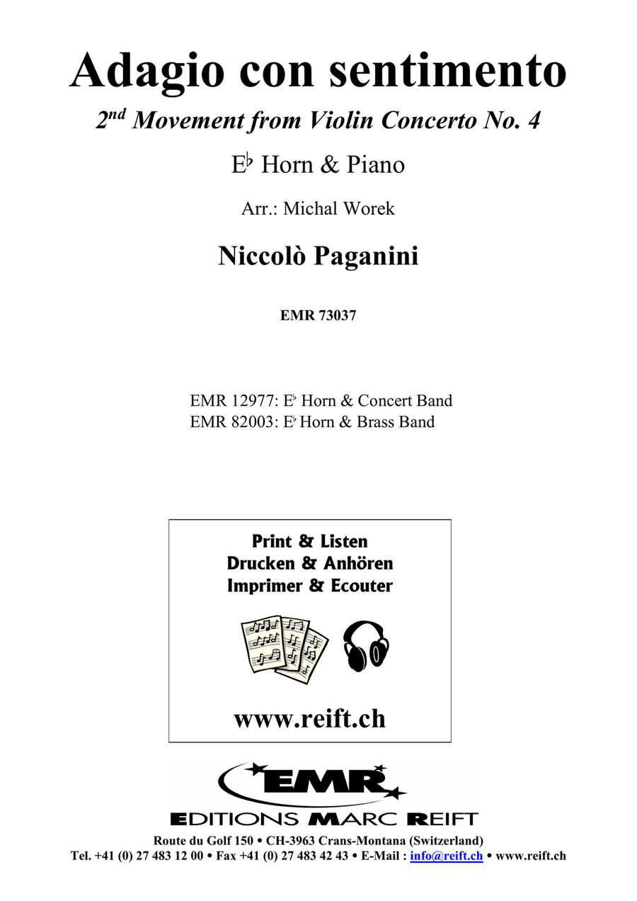 Adagio con sentimento Adagio con sentimento Horn scores gallery preview page 2