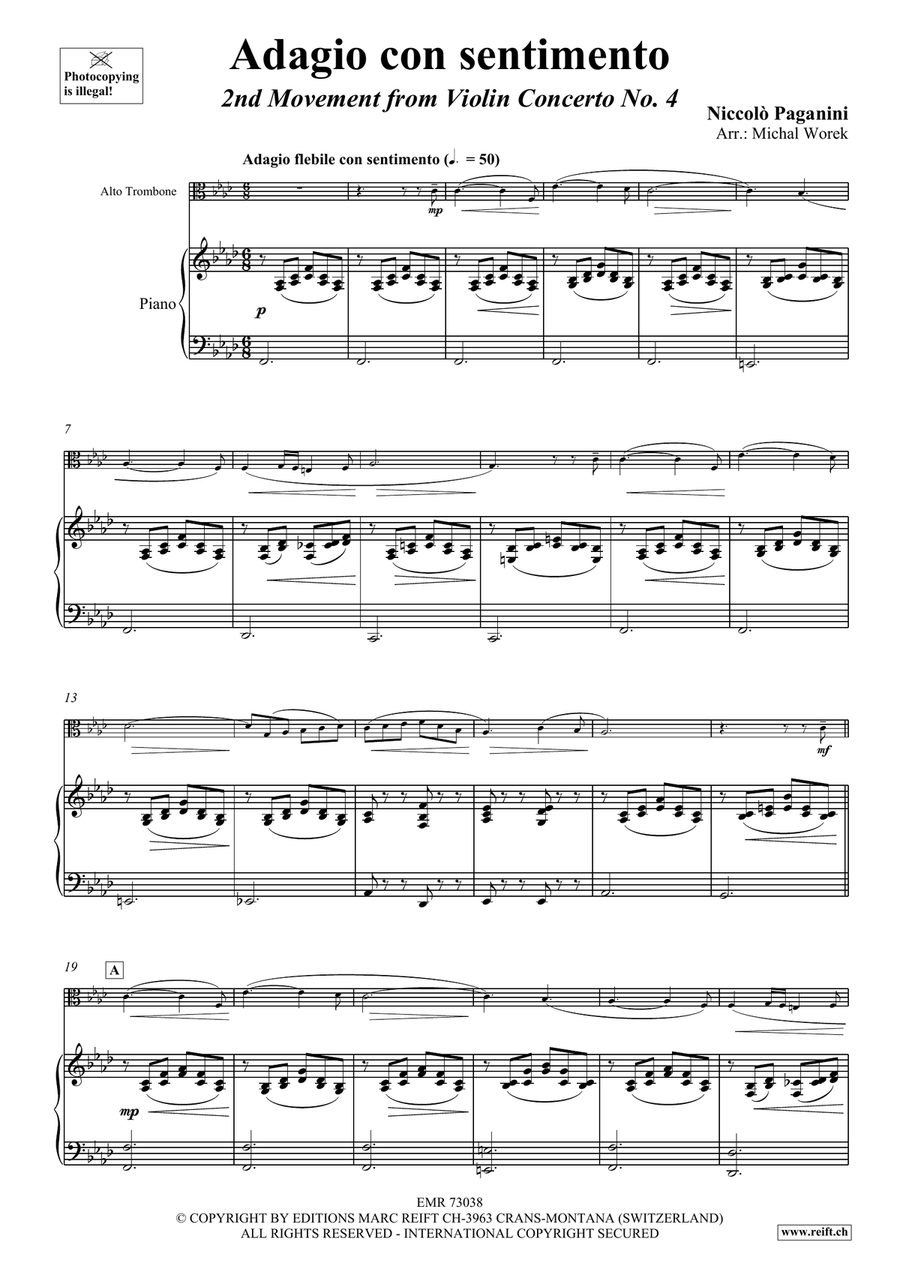 Adagio con sentimento Adagio con sentimento Piano Accompaniment scores gallery preview page 3