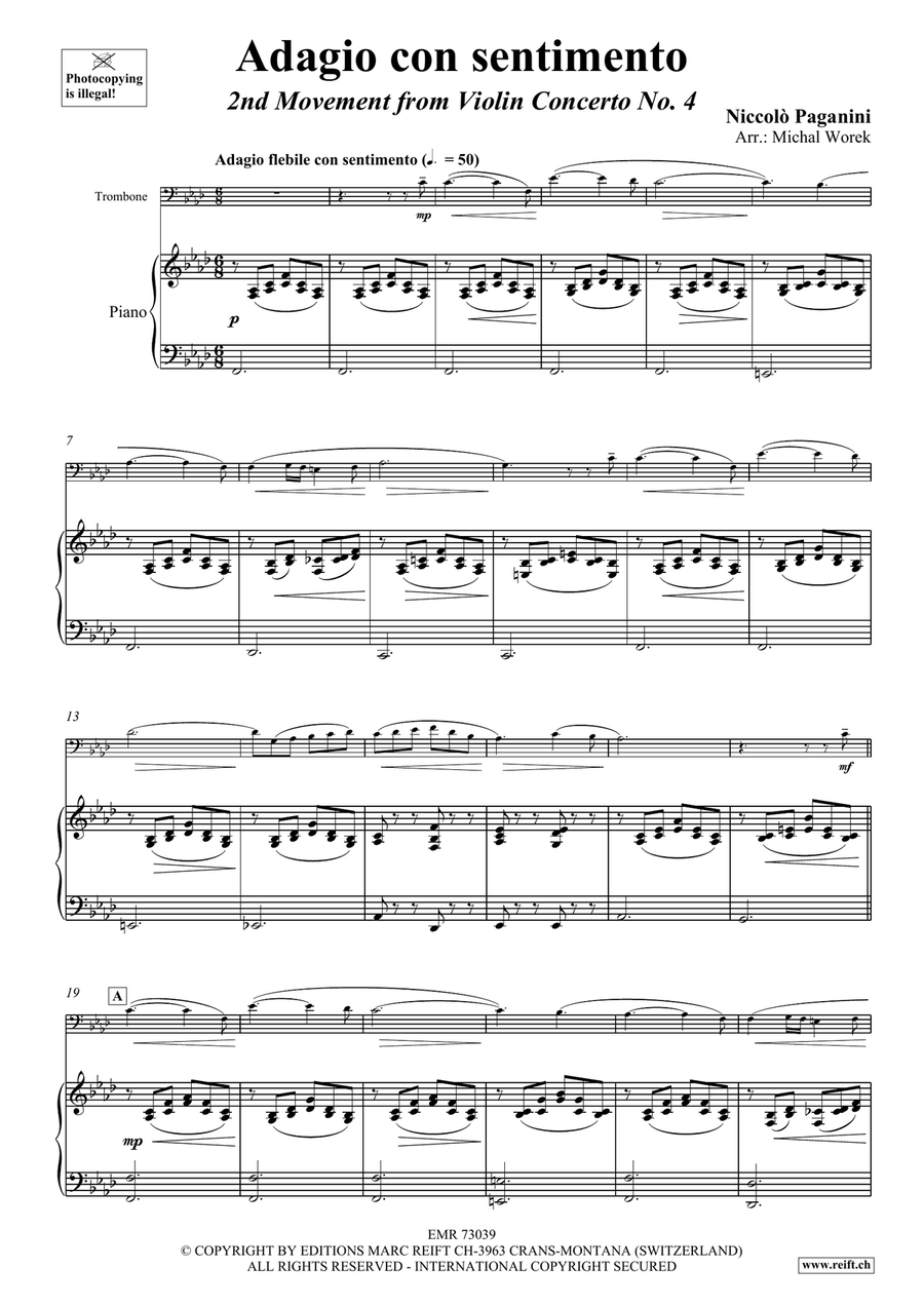Adagio con sentimento Adagio con sentimento Piano Accompaniment scores gallery preview page 3