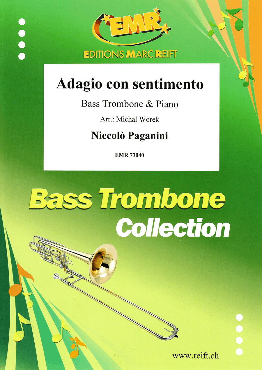 Adagio con sentimento Adagio con sentimento Bass Trombone scores gallery preview page 1