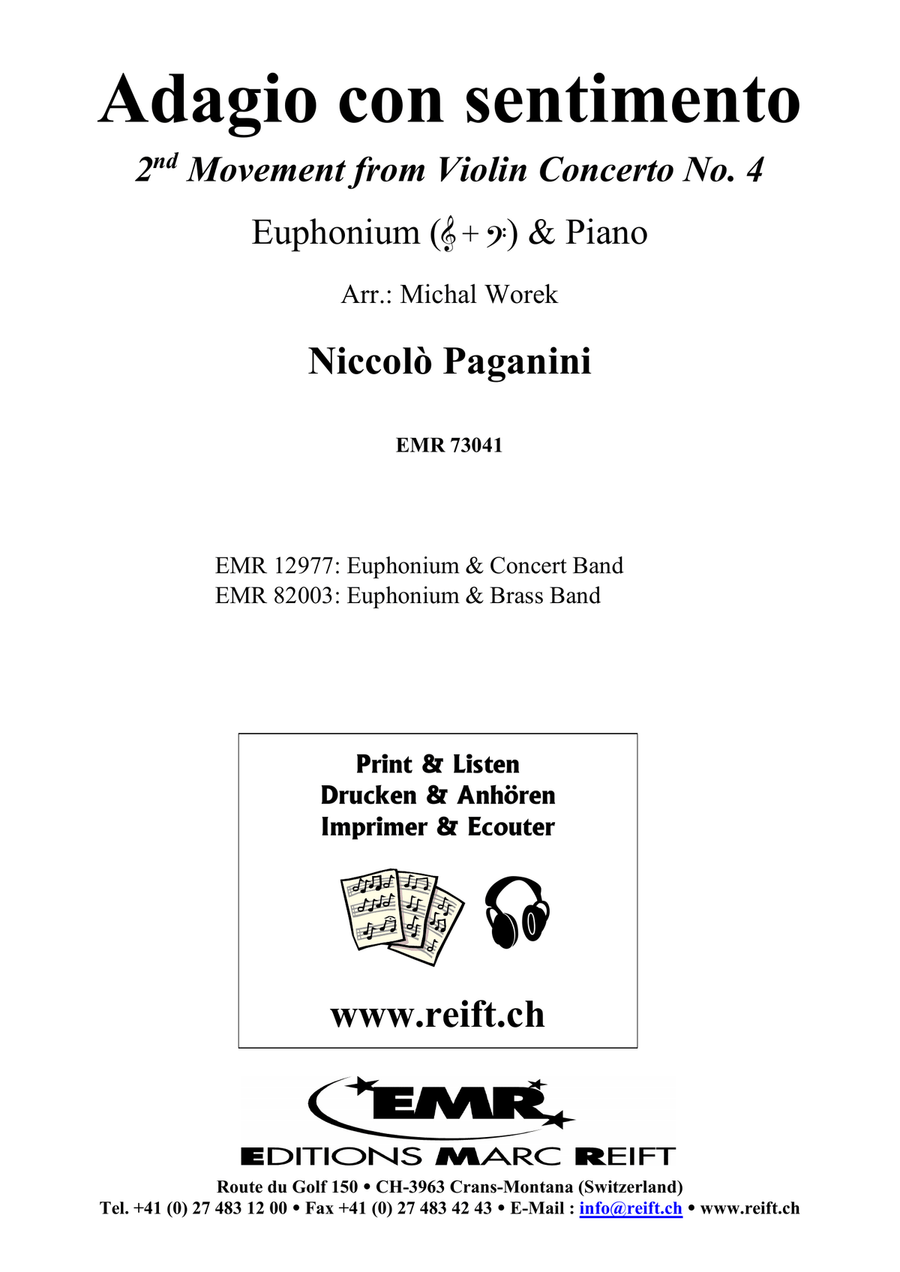 Adagio con sentimento Adagio con sentimento Euphonium scores gallery preview page 2