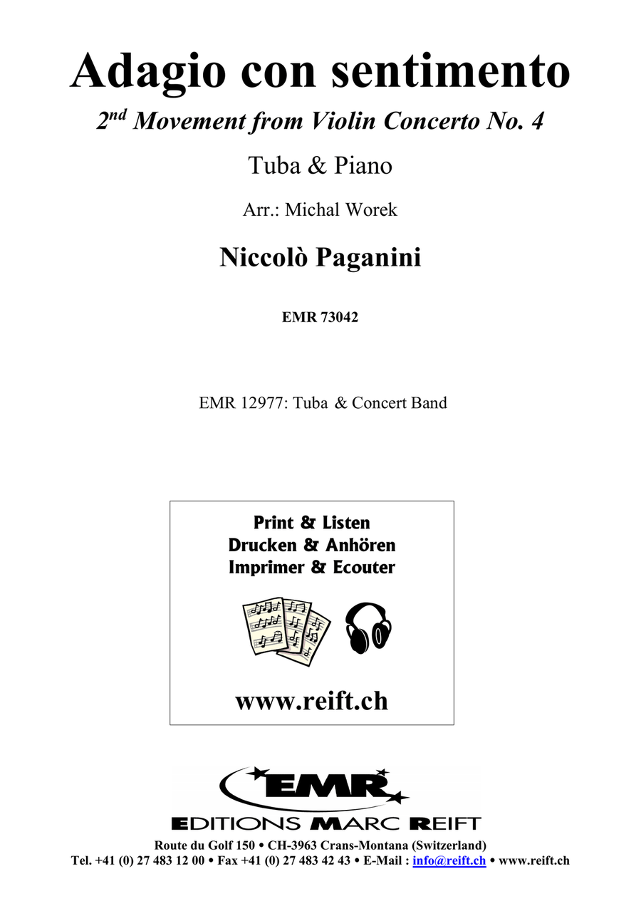 Adagio con sentimento Adagio con sentimento Tuba scores gallery preview page 2