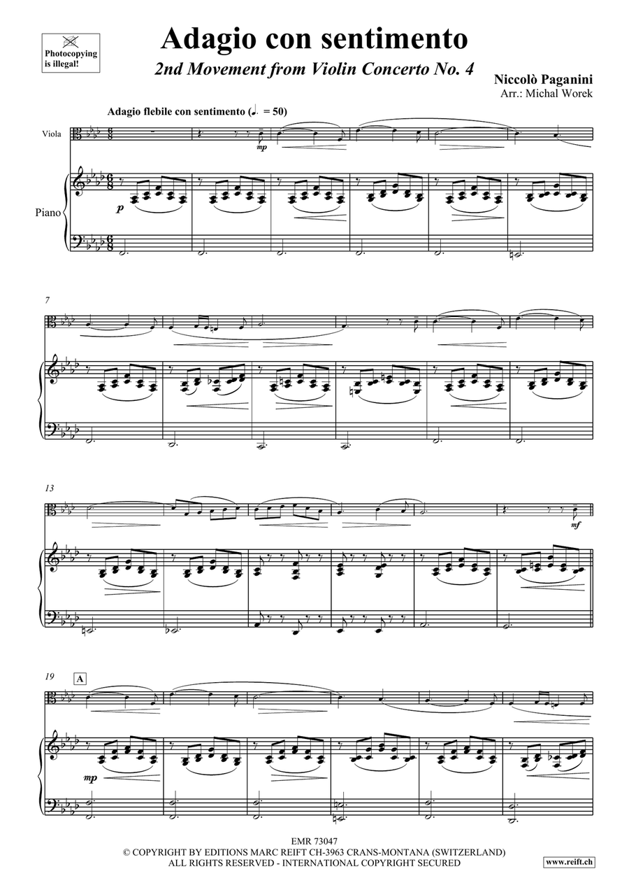 Adagio con sentimento Adagio con sentimento Piano Accompaniment scores gallery preview page 3