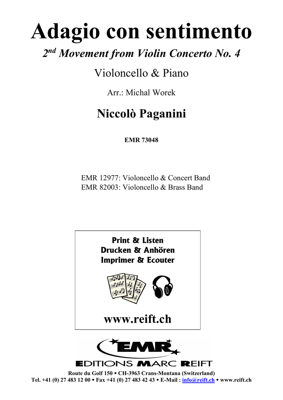 Adagio con sentimento Adagio con sentimento Piano Accompaniment scores gallery preview page 2