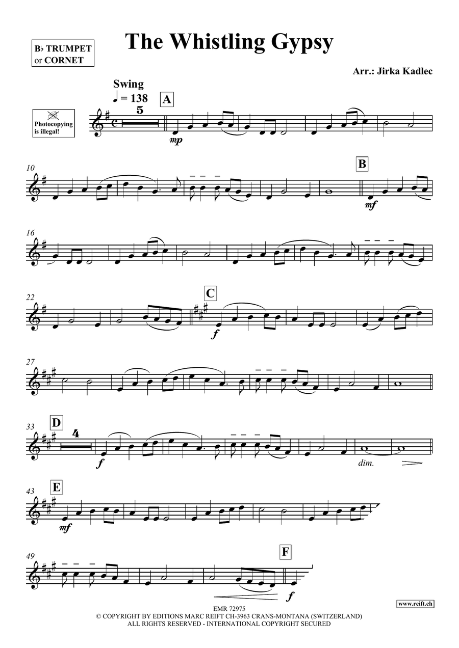 The Whistling Gypsy The Whistling Gypsy Cornet scores gallery preview page 3