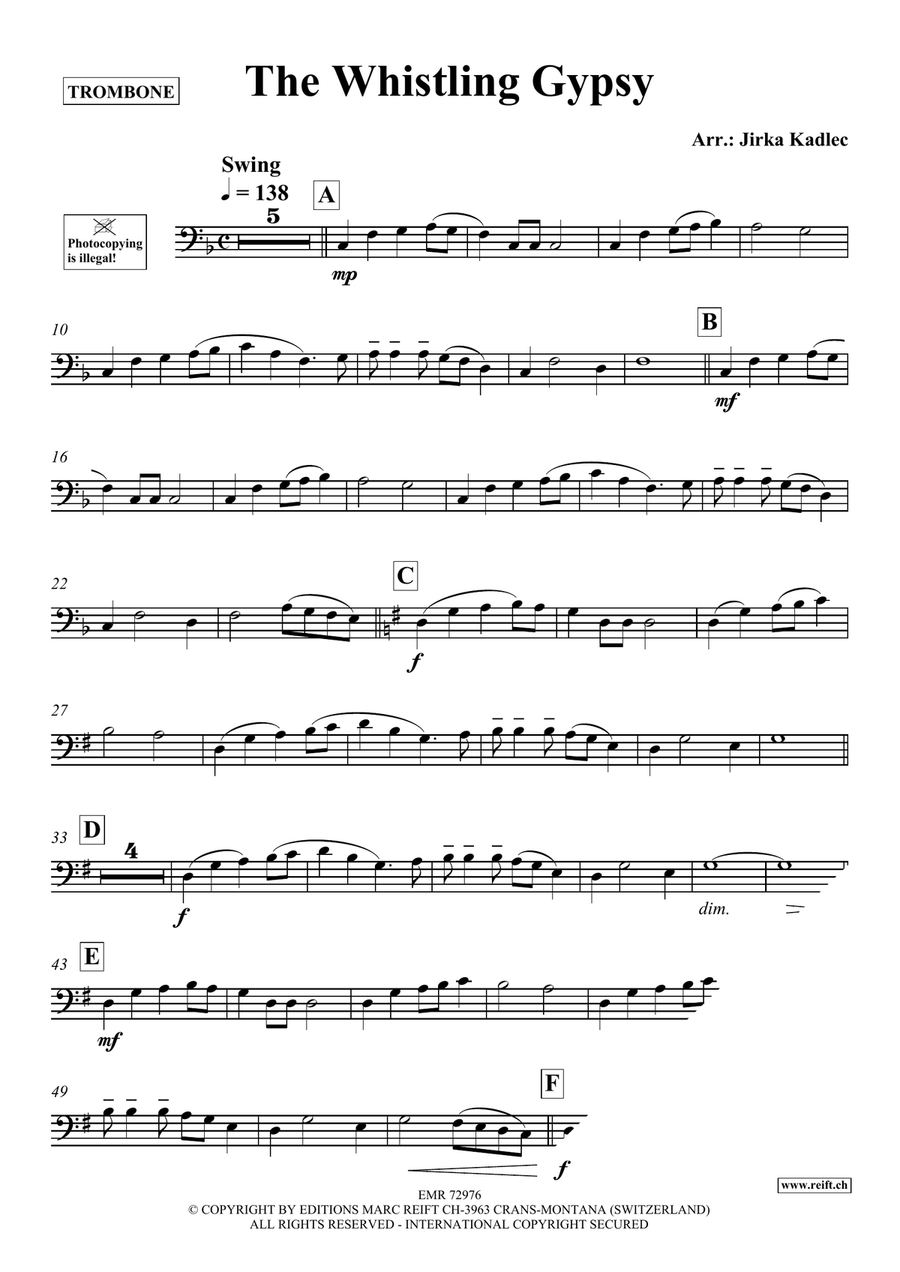 The Whistling Gypsy The Whistling Gypsy Piano Accompaniment scores gallery preview page 3
