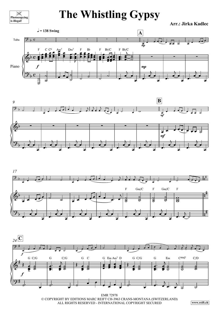 The Whistling Gypsy The Whistling Gypsy Tuba scores gallery preview page 4