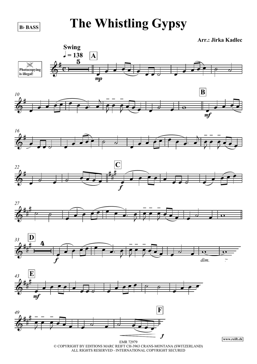 The Whistling Gypsy The Whistling Gypsy Voice Solo scores gallery preview page 3