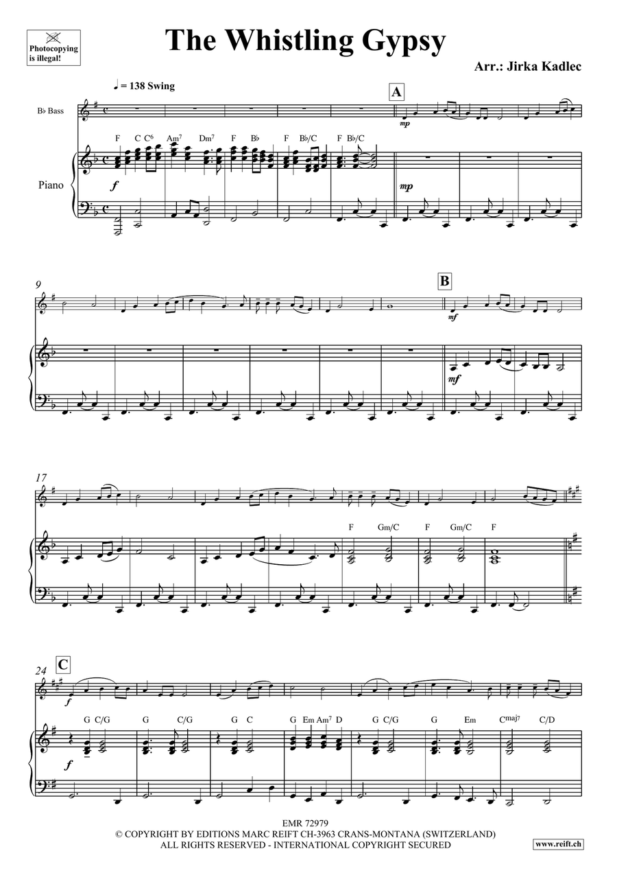 The Whistling Gypsy The Whistling Gypsy Voice Solo scores gallery preview page 4
