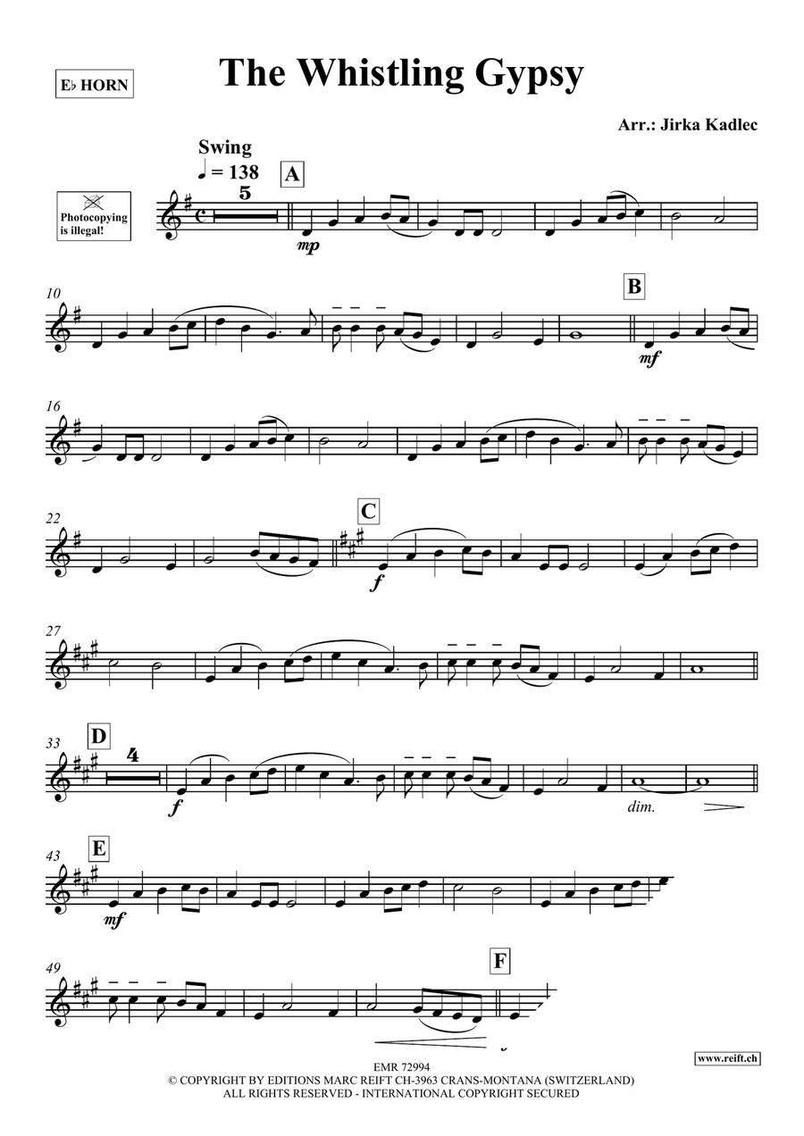 The Whistling Gypsy The Whistling Gypsy Horn scores gallery preview page 3
