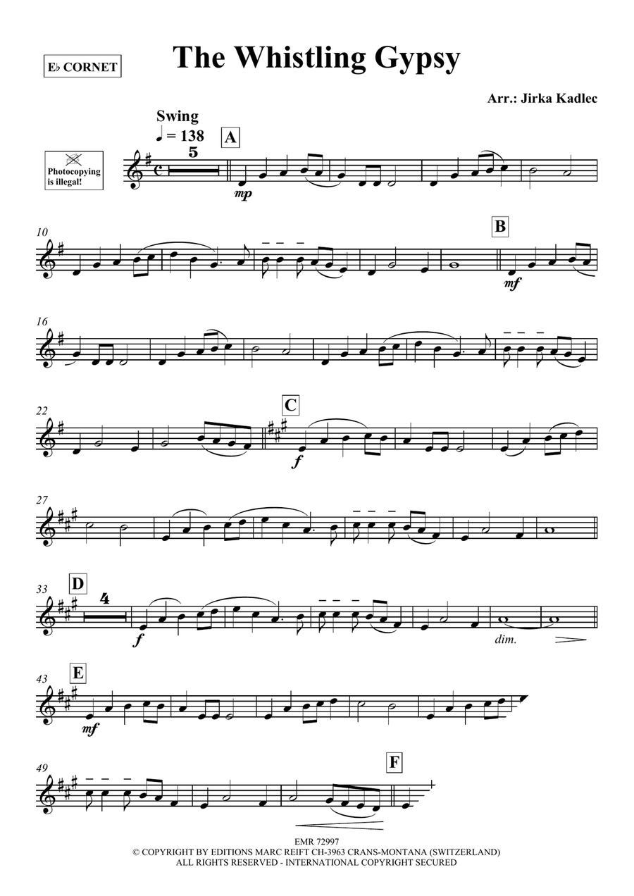 The Whistling Gypsy The Whistling Gypsy Cornet scores gallery preview page 3
