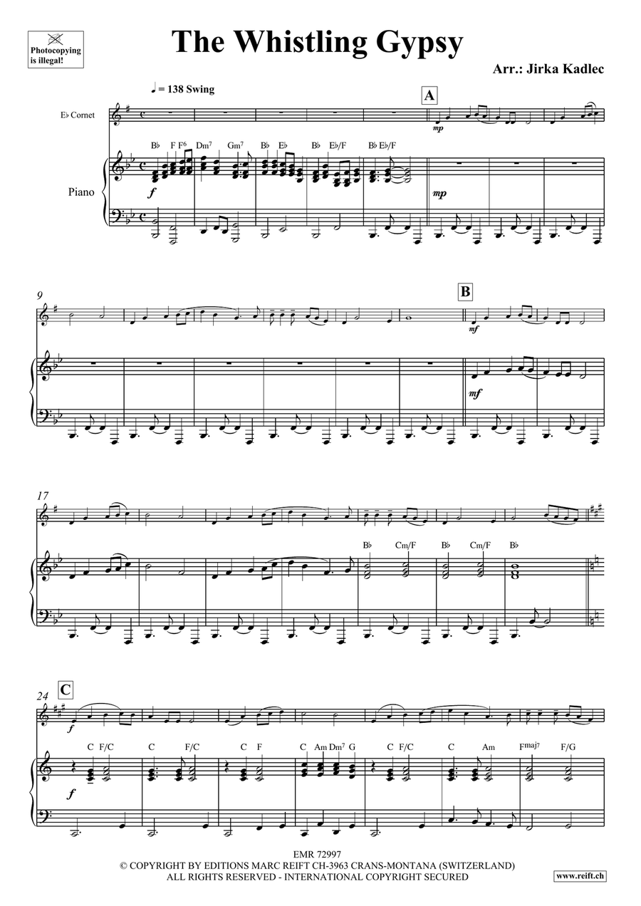 The Whistling Gypsy The Whistling Gypsy Cornet scores gallery preview page 4