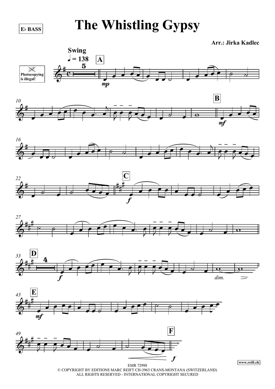 The Whistling Gypsy The Whistling Gypsy Voice Solo scores gallery preview page 3
