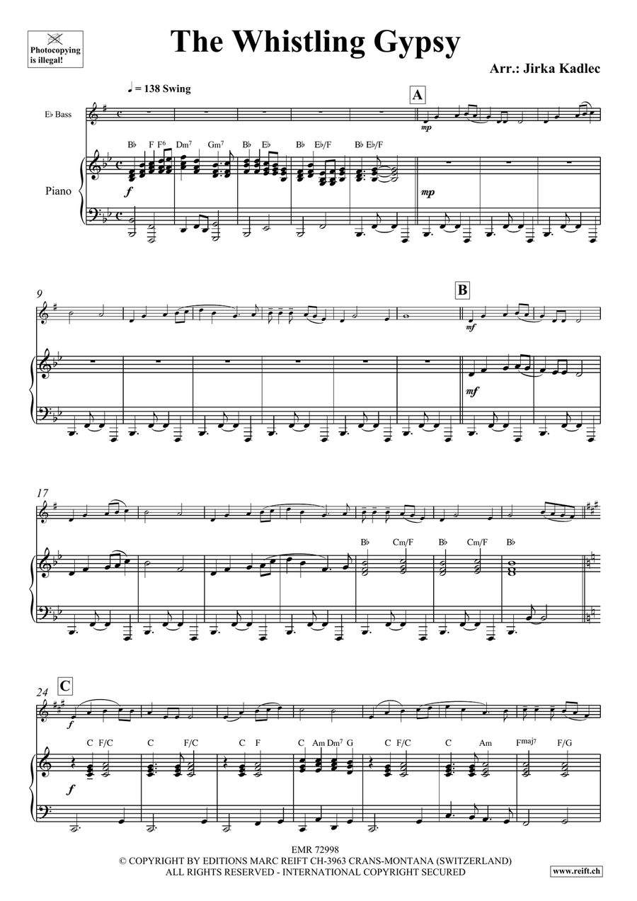 The Whistling Gypsy The Whistling Gypsy Voice Solo scores gallery preview page 4