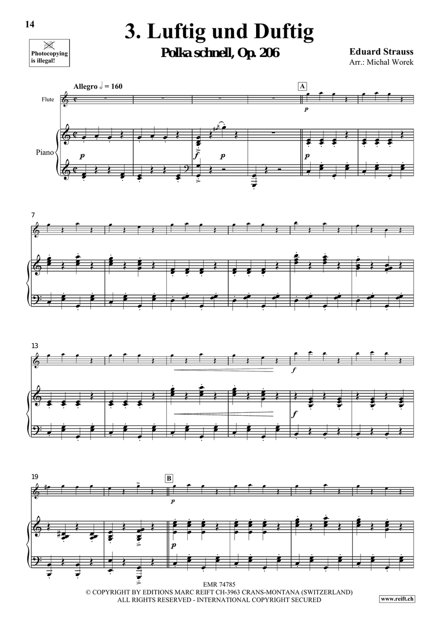 The Charm Of Vienna Volume 1 Flute Solo scores gallery preview page 8