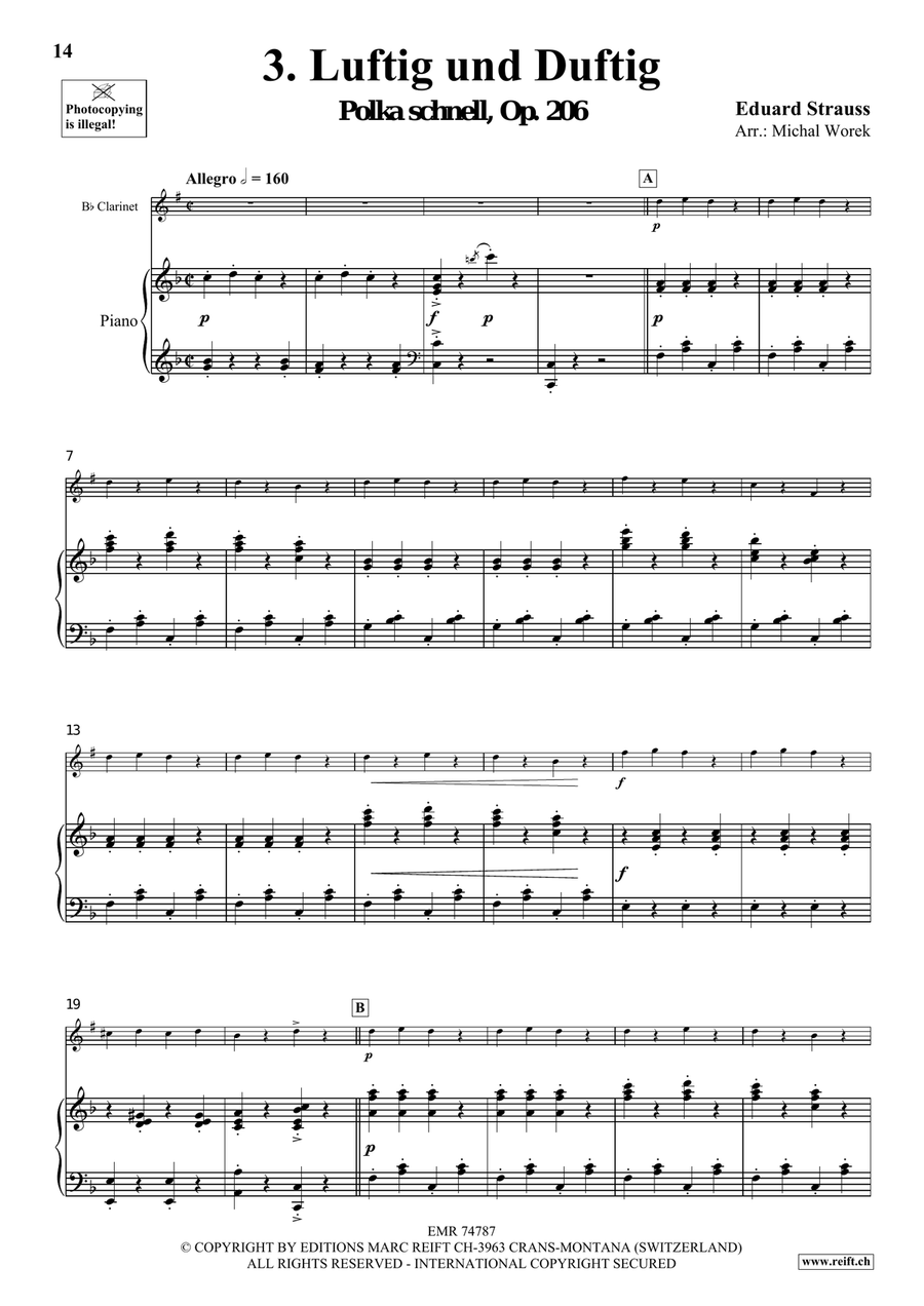 The Charm Of Vienna Volume 1 Clarinet Solo scores gallery preview page 8