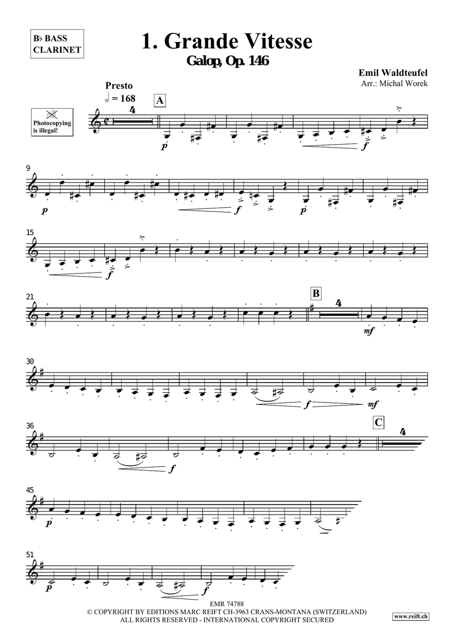 The Charm Of Vienna Volume 1 Bass Clarinet scores gallery preview page 3