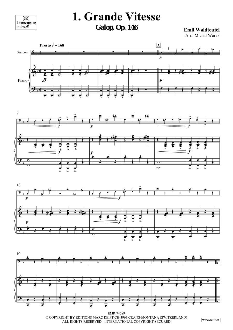 The Charm Of Vienna Volume 1 Bassoon Solo scores gallery preview page 4