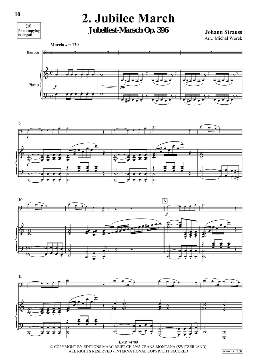 The Charm Of Vienna Volume 1 Bassoon Solo scores gallery preview page 6