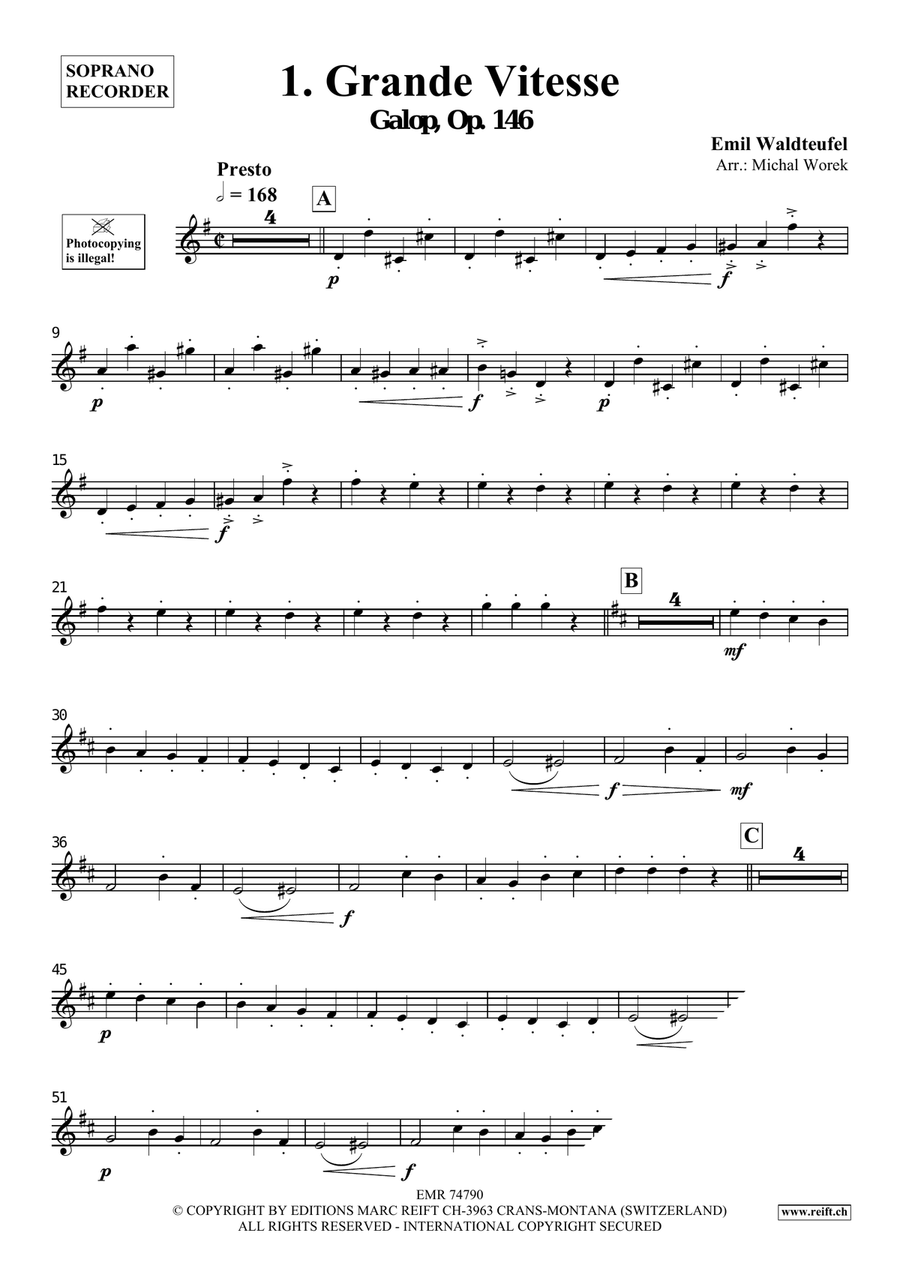The Charm Of Vienna Volume 1 Soprano Recorder scores gallery preview page 3