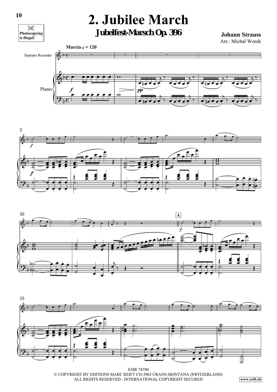 The Charm Of Vienna Volume 1 Soprano Recorder scores gallery preview page 6