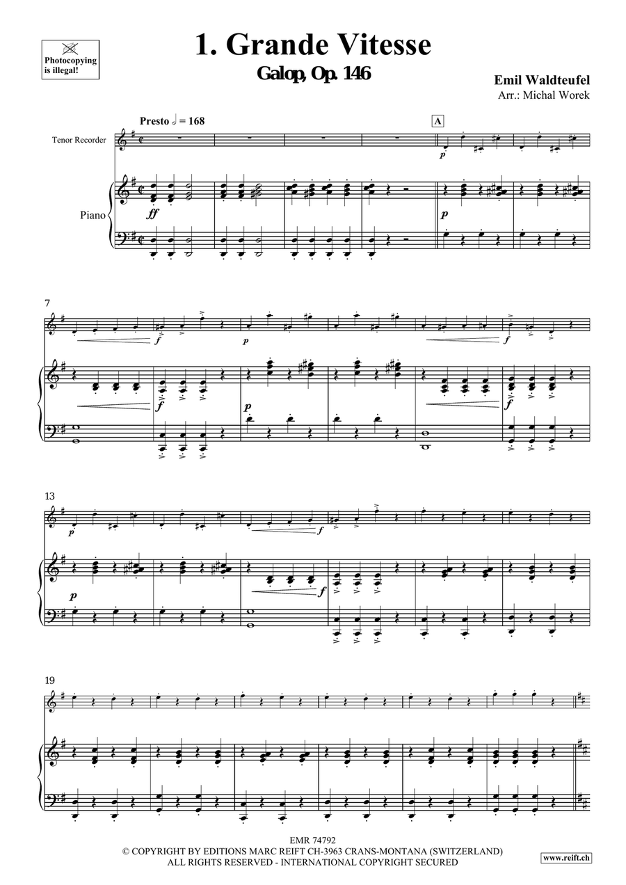 The Charm Of Vienna Volume 1 Tenor Recorder scores gallery preview page 4