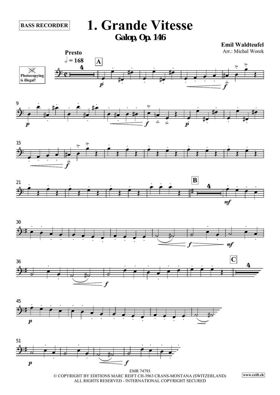 The Charm Of Vienna Volume 1 Bass Recorder scores gallery preview page 3