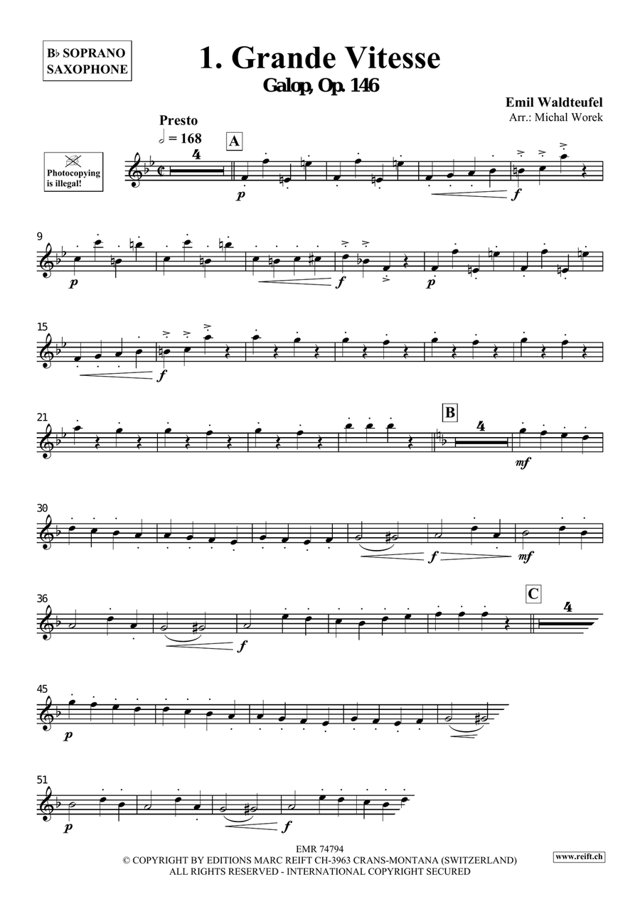 The Charm Of Vienna Volume 1 Soprano Saxophone scores gallery preview page 3