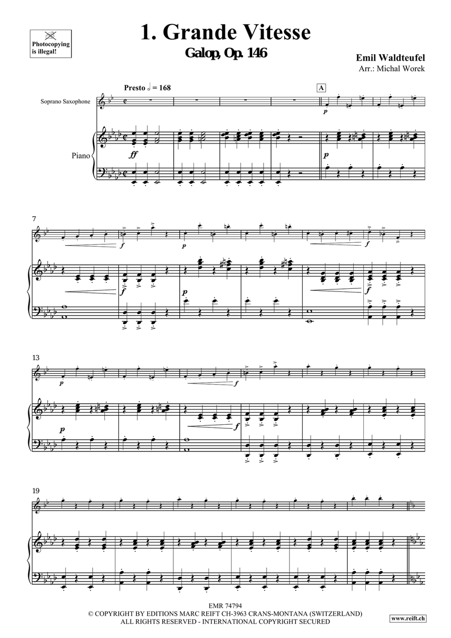 The Charm Of Vienna Volume 1 Soprano Saxophone scores gallery preview page 4