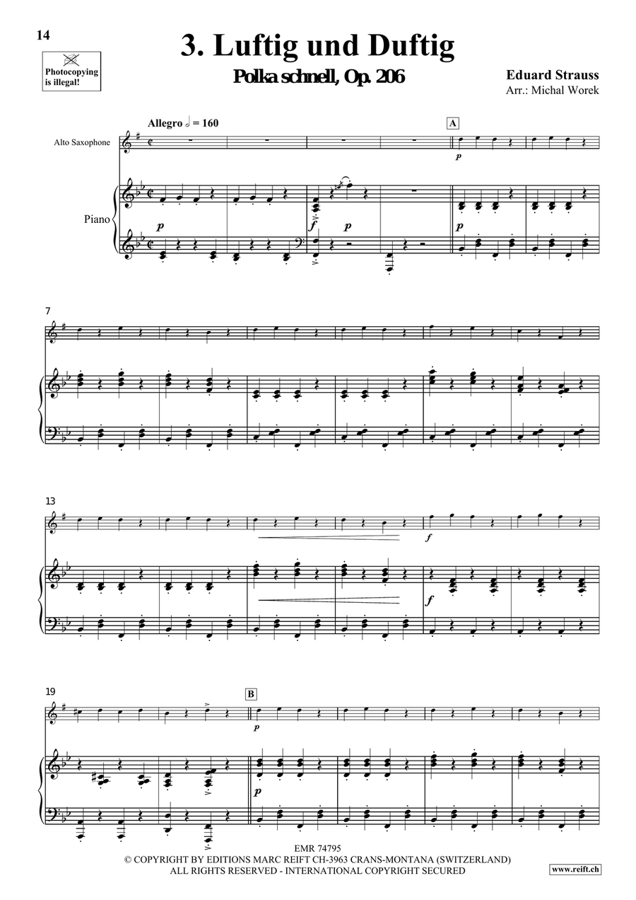 The Charm Of Vienna Volume 1 Alto Saxophone scores gallery preview page 8