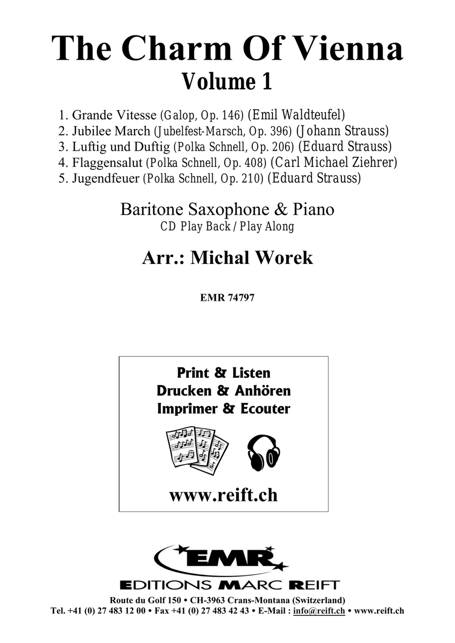 The Charm Of Vienna Volume 1 Baritone Saxophone scores gallery preview page 2