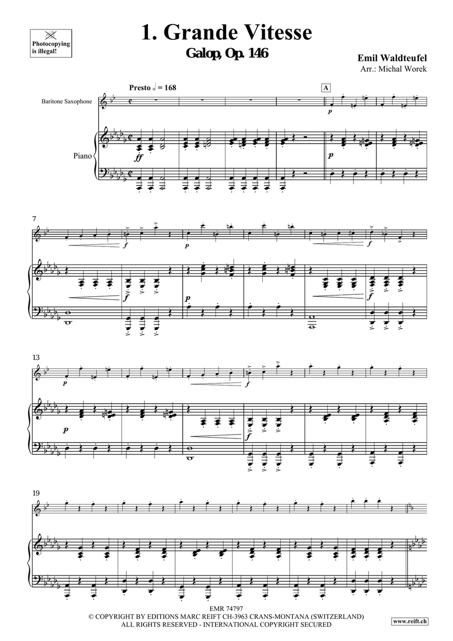 The Charm Of Vienna Volume 1 Baritone Saxophone scores gallery preview page 4