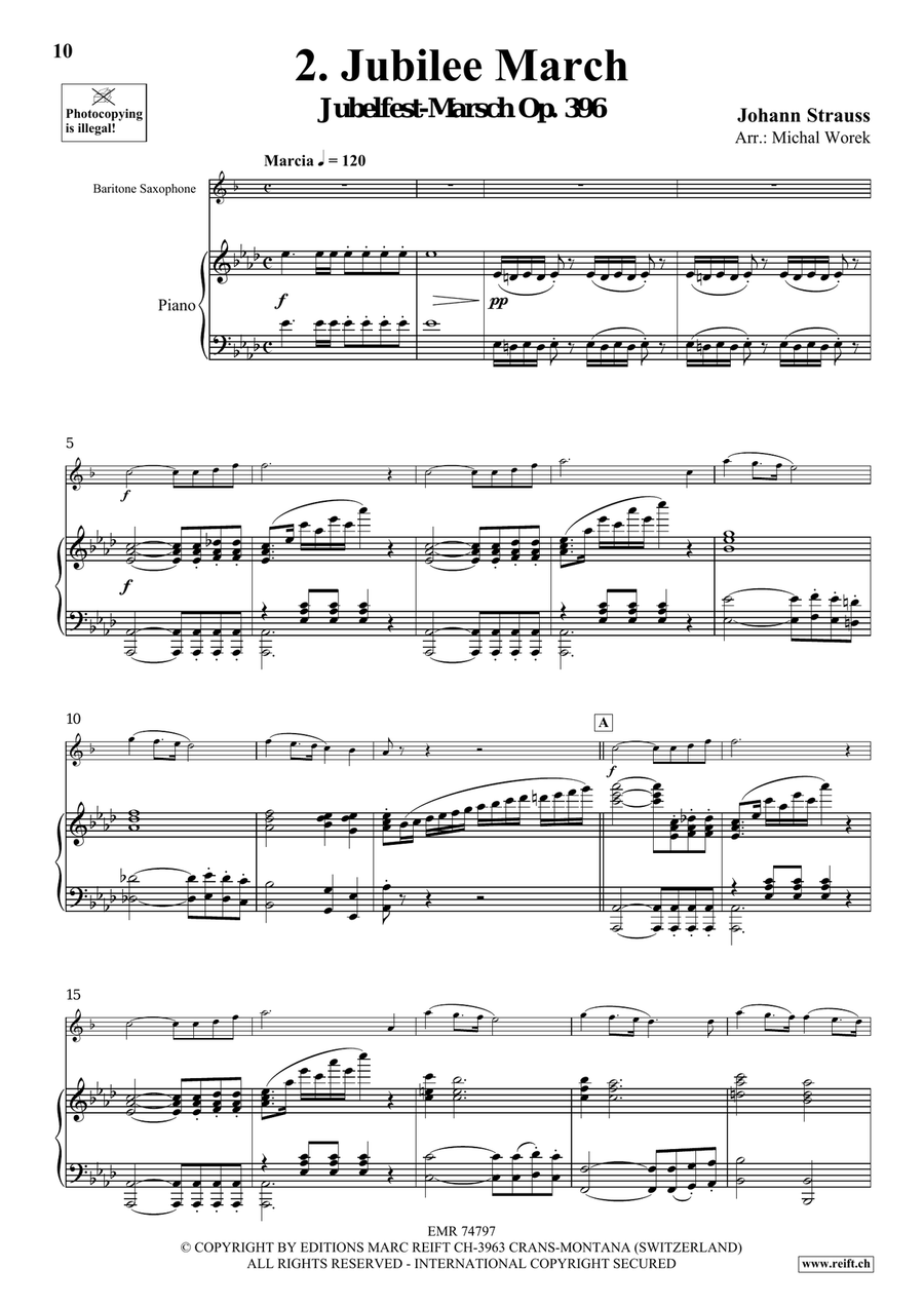 The Charm Of Vienna Volume 1 Baritone Saxophone scores gallery preview page 6