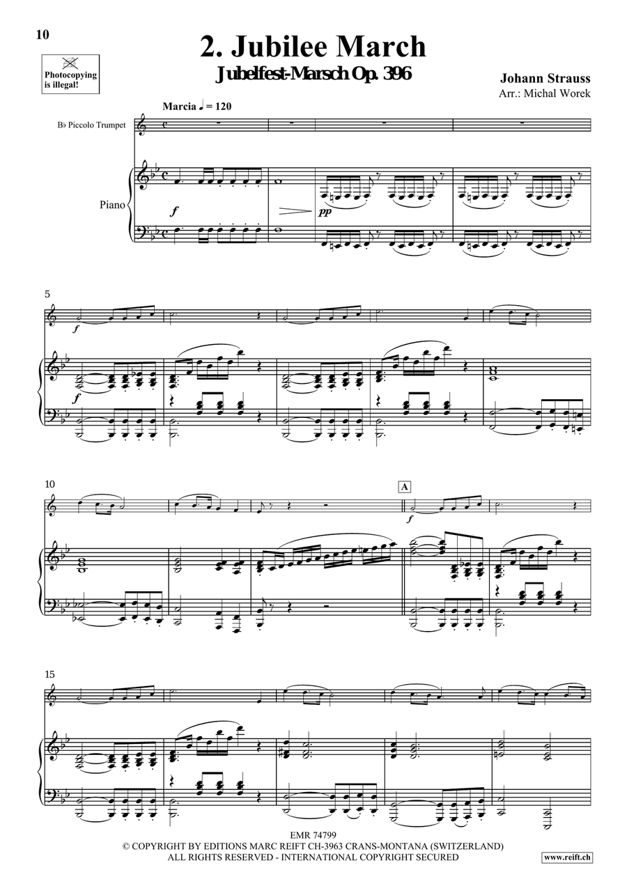 The Charm Of Vienna Volume 1 Piccolo Trumpet scores gallery preview page 6