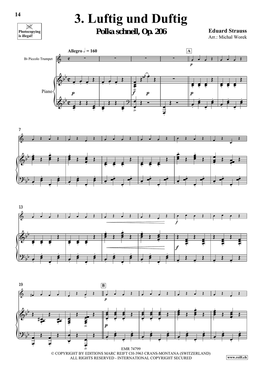 The Charm Of Vienna Volume 1 Piccolo Trumpet scores gallery preview page 8