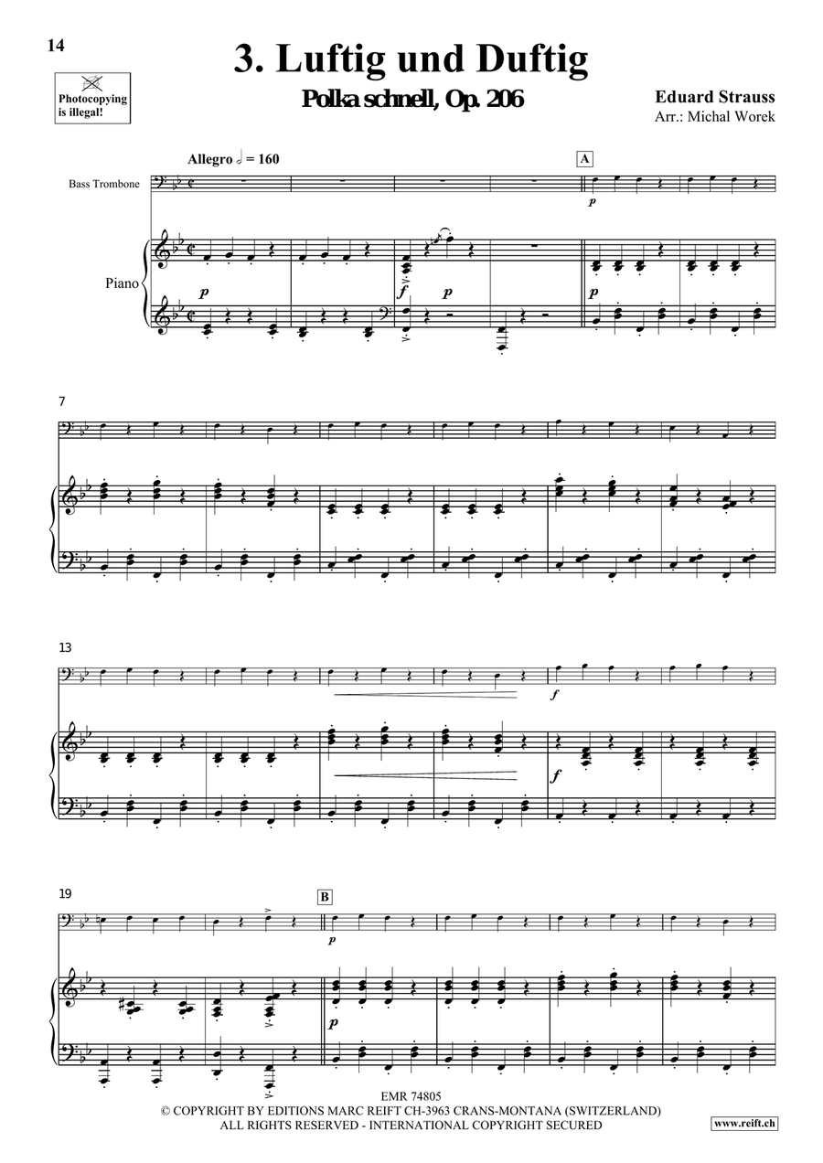 The Charm Of Vienna Volume 1 Trombone scores gallery preview page 8